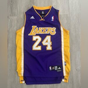 Adidas Los Angeles Lakers Kobe Bryant Youth Swingman Jersey Size Medium Purple